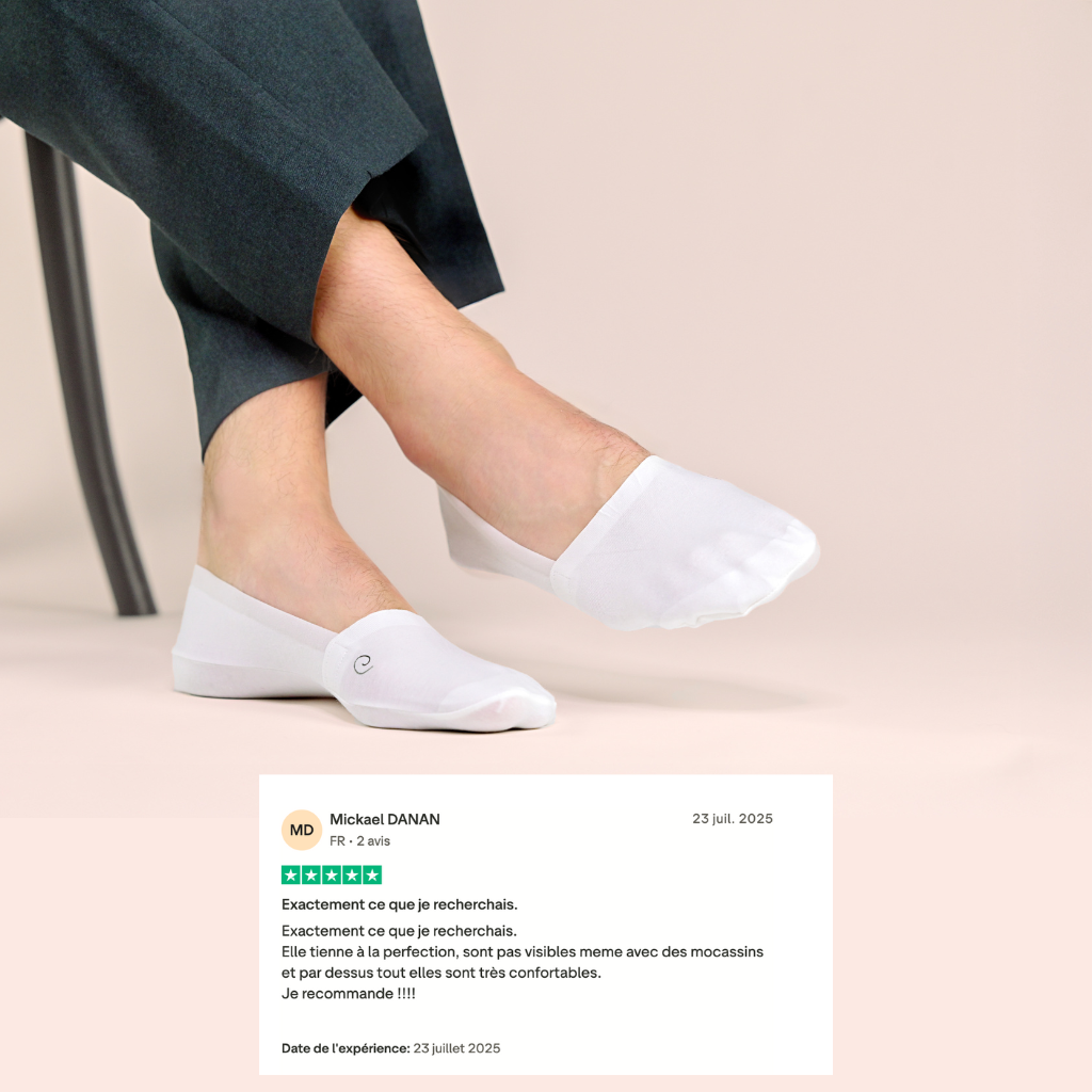 SOKA One :  Les chaussettes invisibles qui tiennent en place.