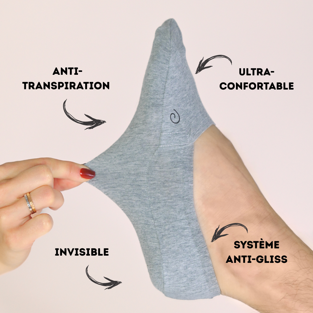 SOKA One :  Les chaussettes invisibles qui tiennent en place.